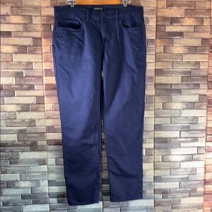 Mens 34x32 Banana Republic Stretch Navy Blue Pants EUC